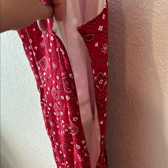 Anne Klein Red Geometric Mini Dress - Picture 6 of 10